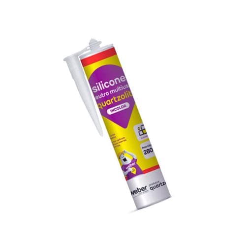 Silicone Acético Selante Transparente 250gr Quartzolit