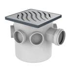 Caixa sinfonada quadrada 150X150X50 alumínio